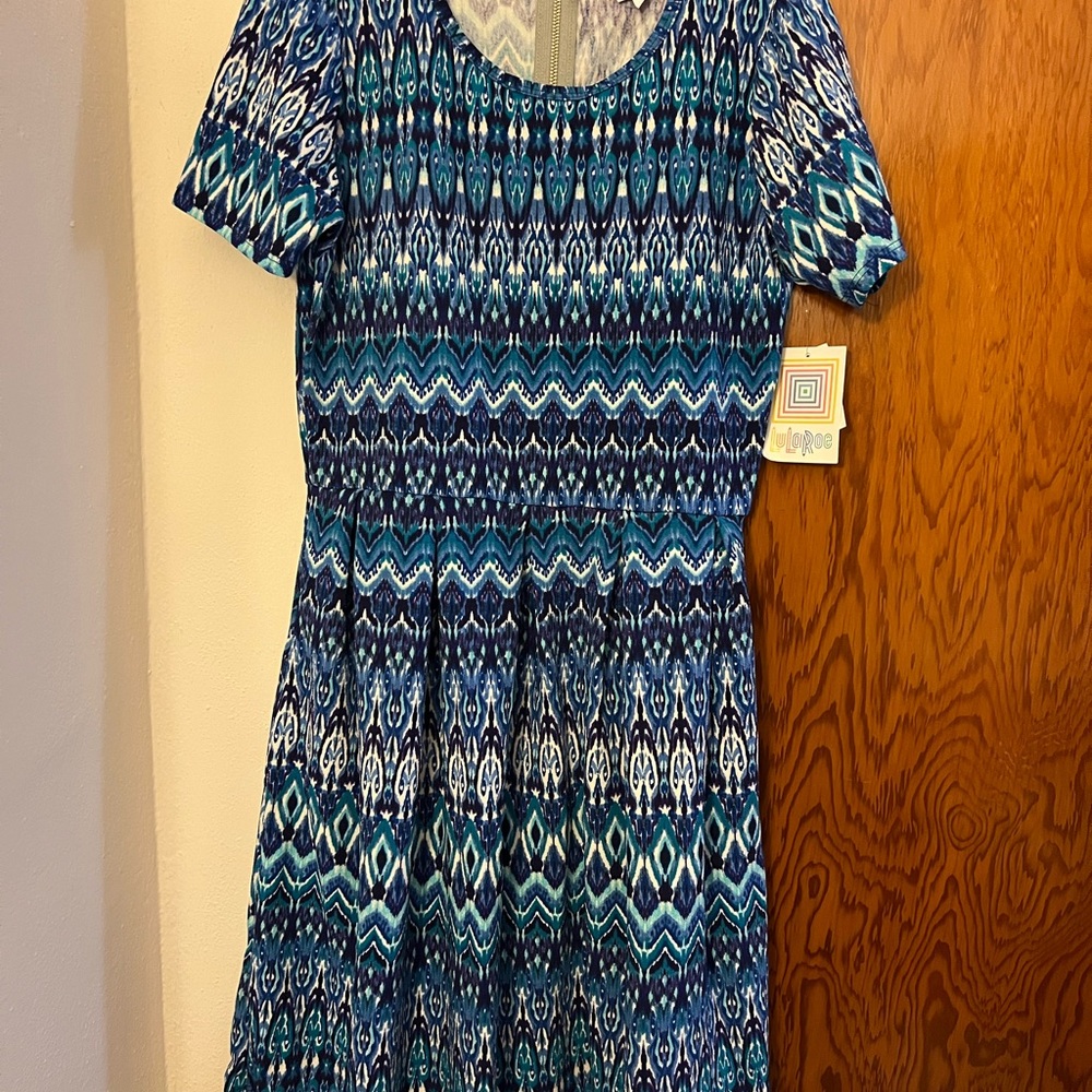 LuLaRoe XL Multi colored Amelia Dress